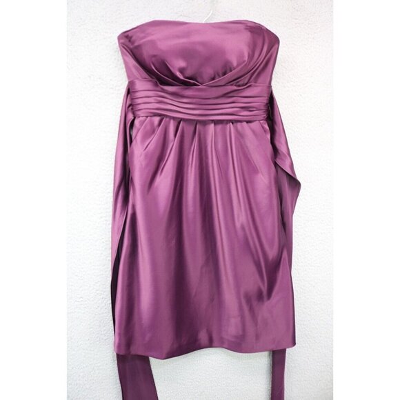 Bill Levkoff Purple Strapless Evening Dress-Size 4-Event-Pockets - Picture 1 of 14
